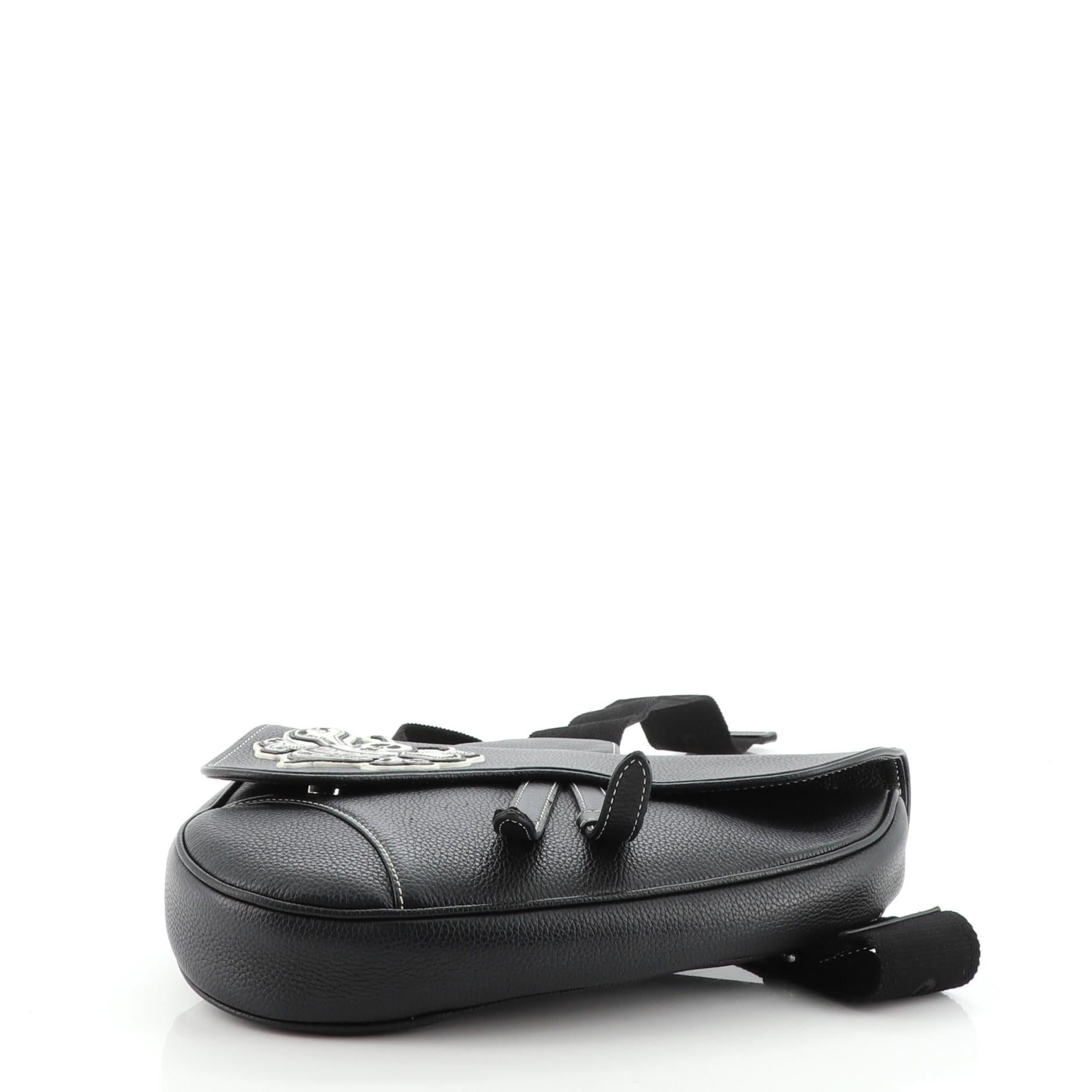 dior x stussy saddle bag