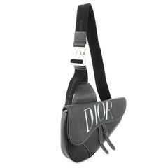 Christian Dior Shawn Stussy Saddle Crossbody Bag Printed Leather