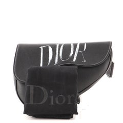 Christian Dior Shawn Stussy Saddle Crossbody Bag Printed Leather