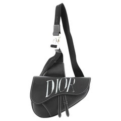 Christian Dior Shawn Stussy Saddle Crossbody Bag Printed Leather