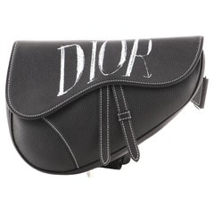 Christian Dior Stussy Saddle Umhängetasche aus bedrucktem Leder