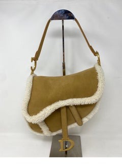 Christian Dior Sheepskin Saddle Bag