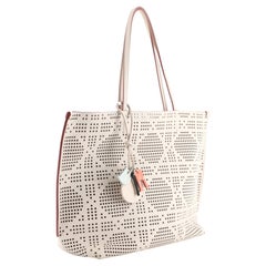 Christian Dior Shopping Tote Perforated Leather Medium