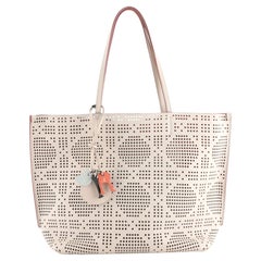 Christian Dior Shopping Tote Perforated Leather Medium