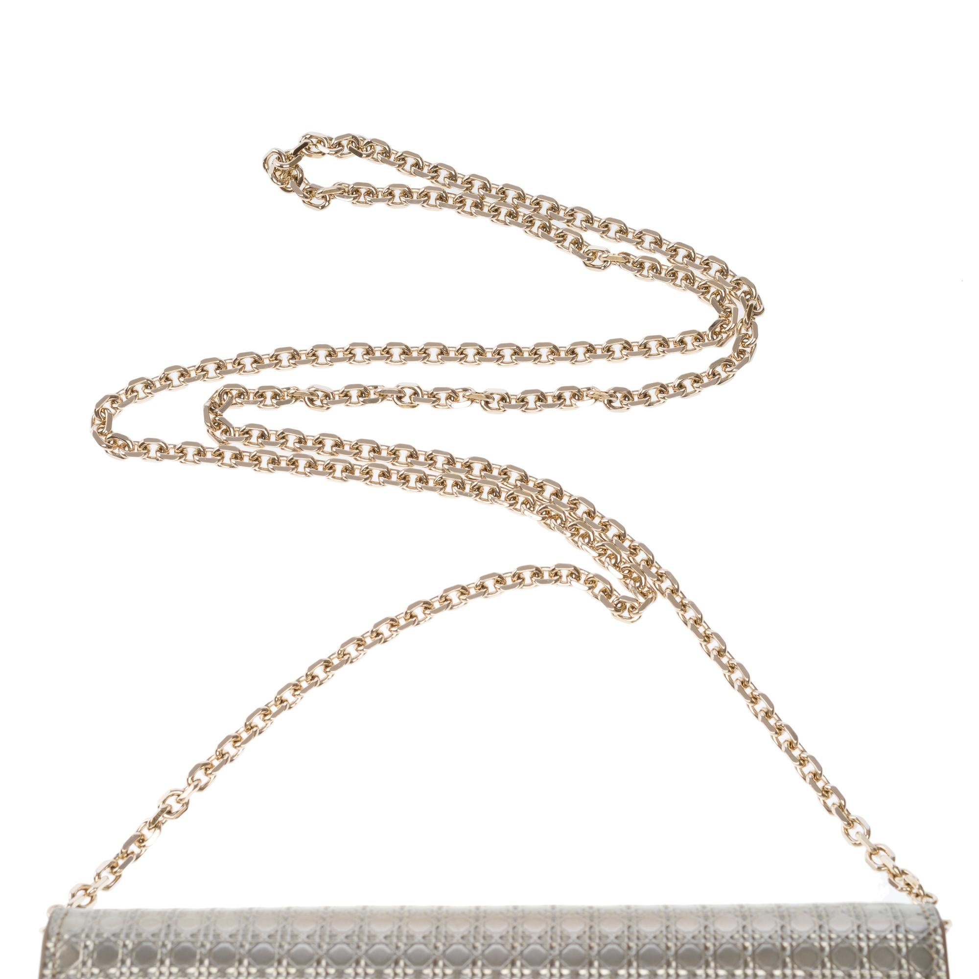Christian Dior shoulder&belt bag 2 in 1 30 Montaigne in silvery leather, PHW 6