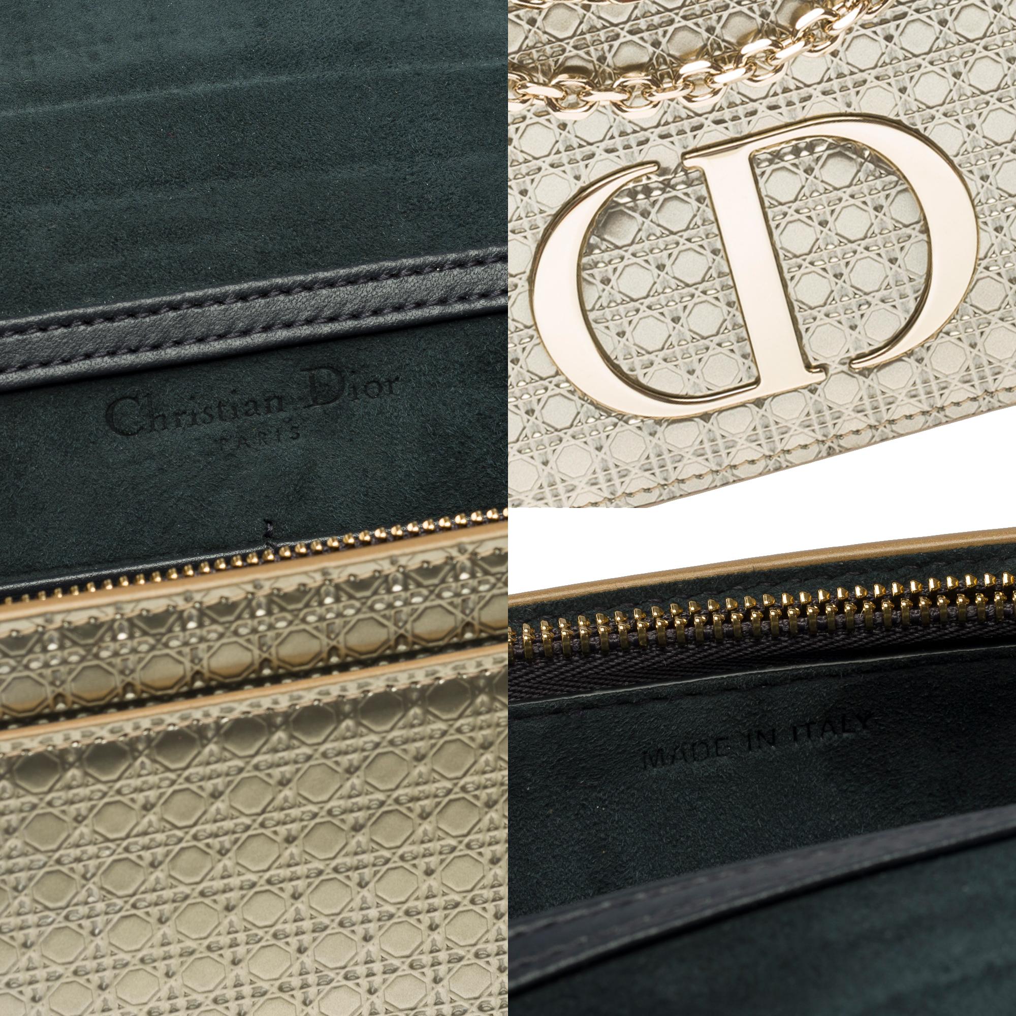 Christian Dior shoulder&belt bag 2 in 1 30 Montaigne in silvery leather, PHW 4