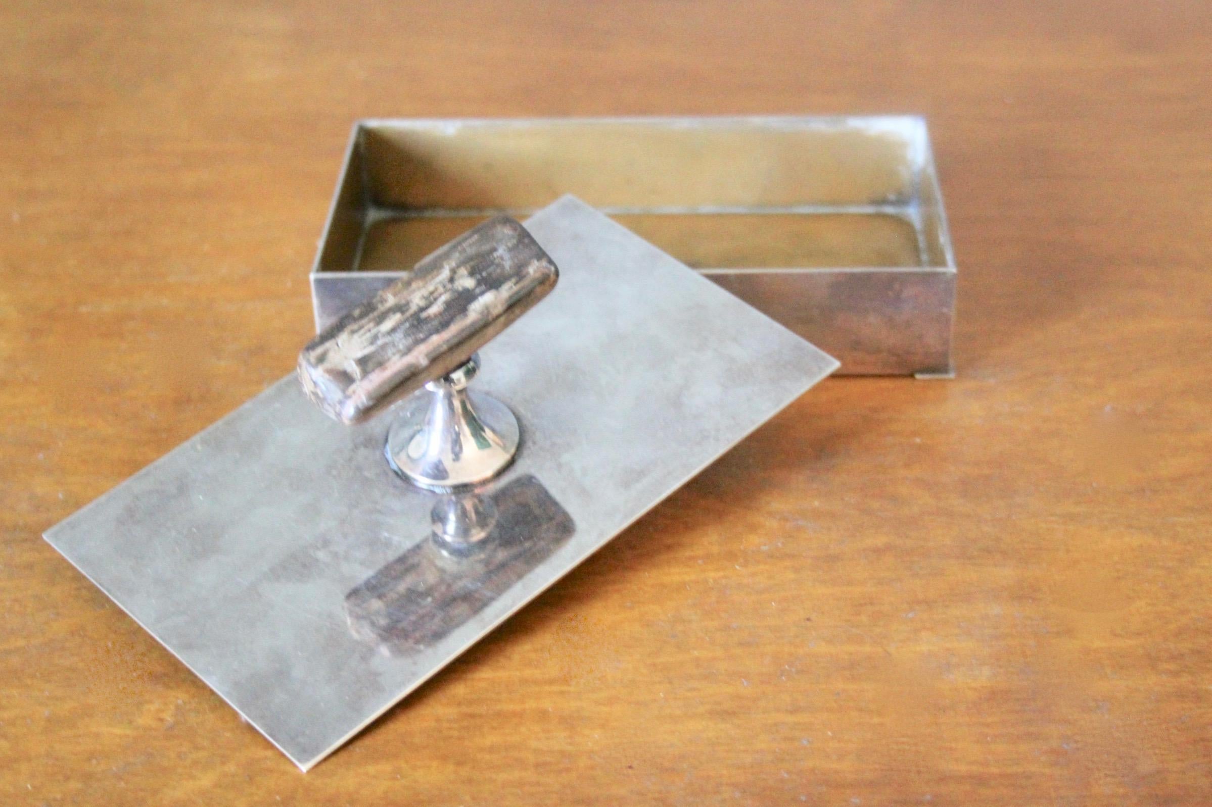 Christian Dior Signed Metal Decorative Box 1