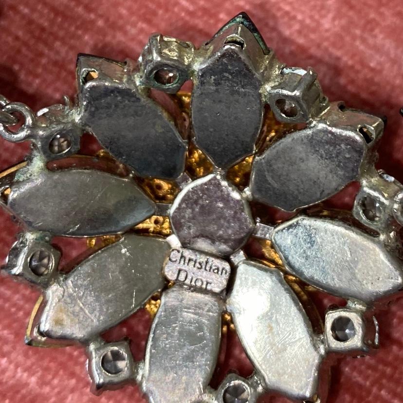 Collana, bracciale e orecchini firmati Christian Dior, anni '50 in vendita 4