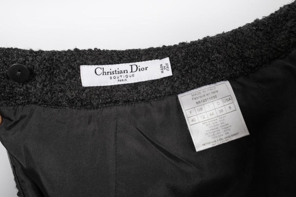 Christian Dior Set in seta e lana mista in vendita 6