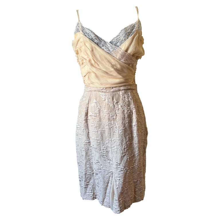 Christian Dior Vintage Women's Silk Lace Dress, Powder Pink, Size M For Sale at 1stDibs Christian Dior Vintage Women's Silk Lace Dress, Powder Pink, Size M For Sale at 1stDibs