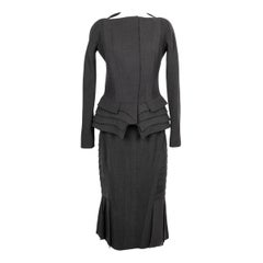 Christian Dior Haute Couture Set in seta e lana