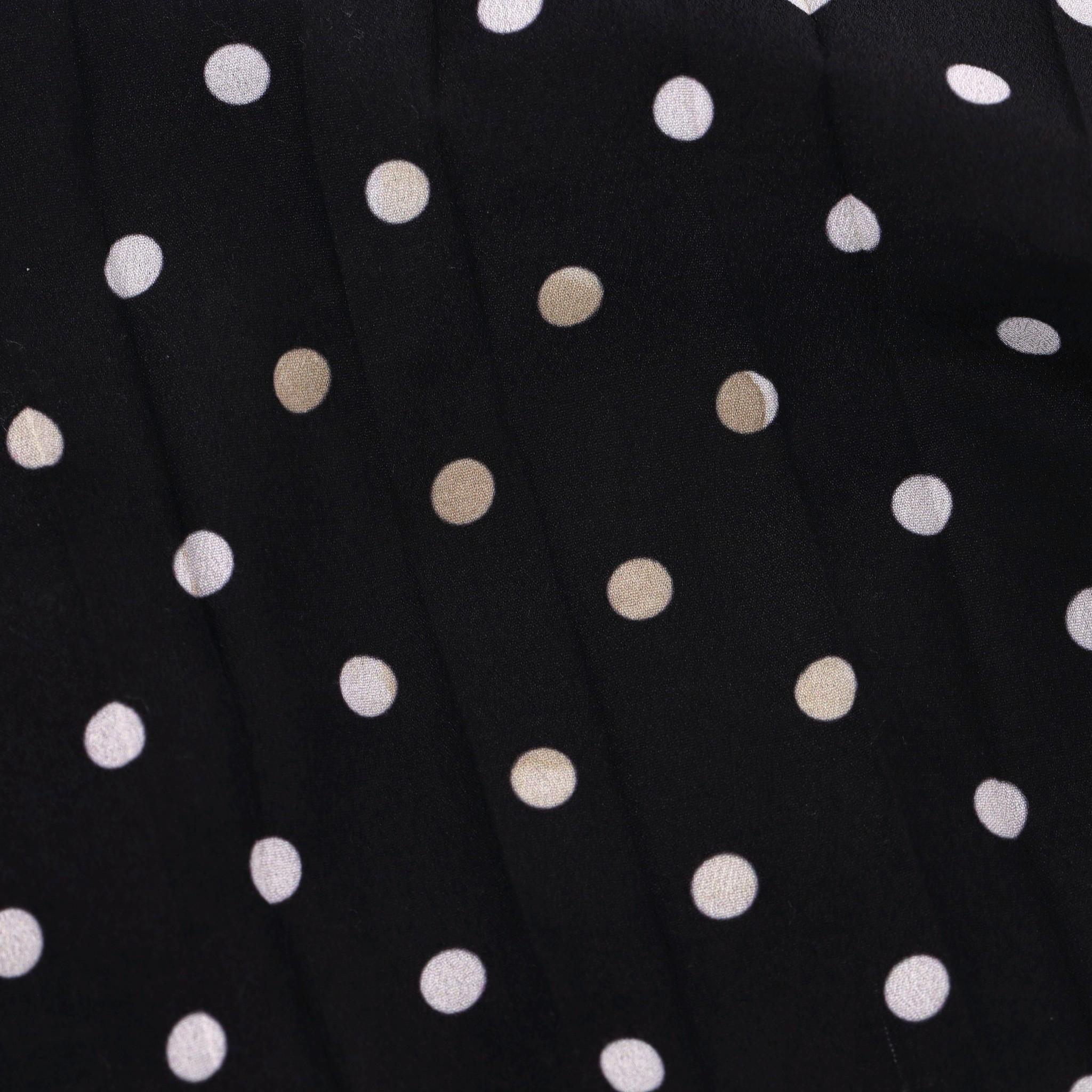 Christian Dior Silk Blend Polka-Dot Shirt Dress 3