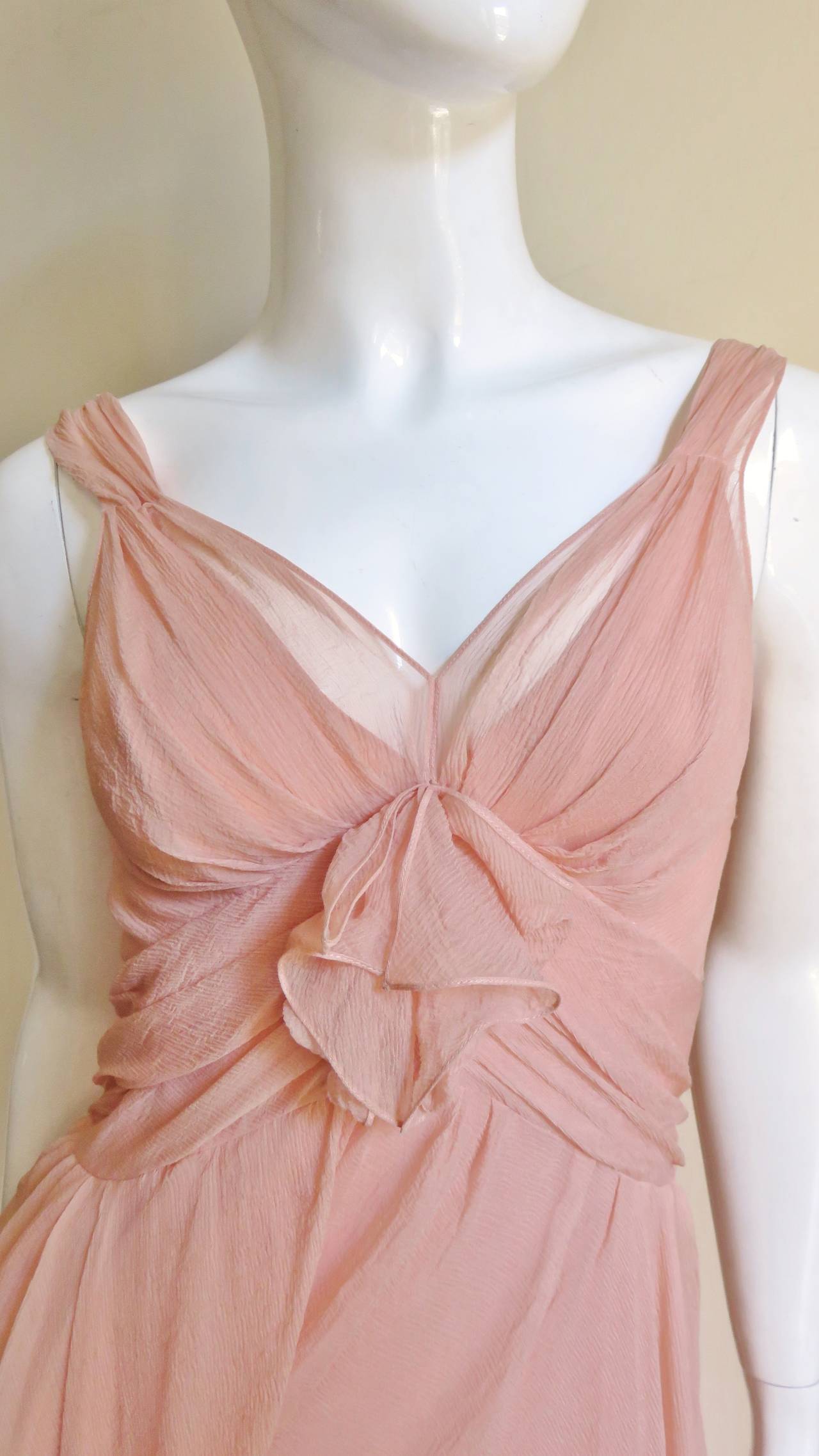  John Galliano for Christian Dior Silk Dress In Excellent Condition In Water Mill, NY