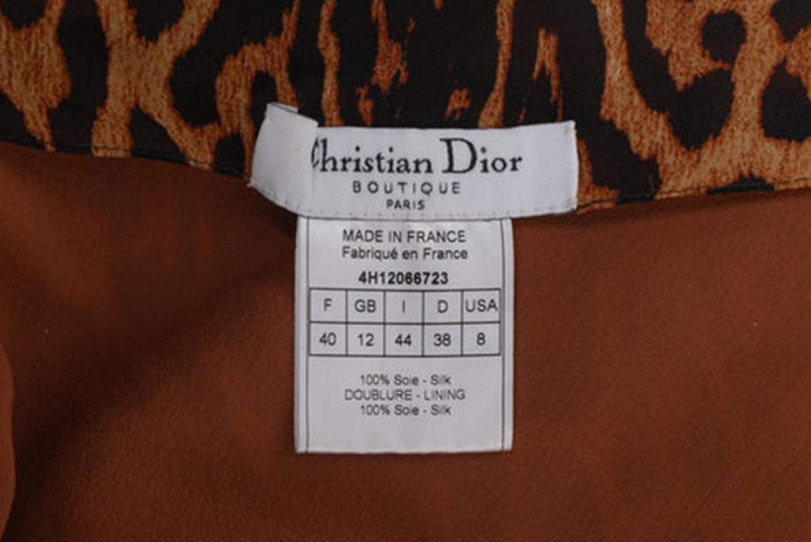 Christian Dior Silk Dress with Animal Prints, 2004 7