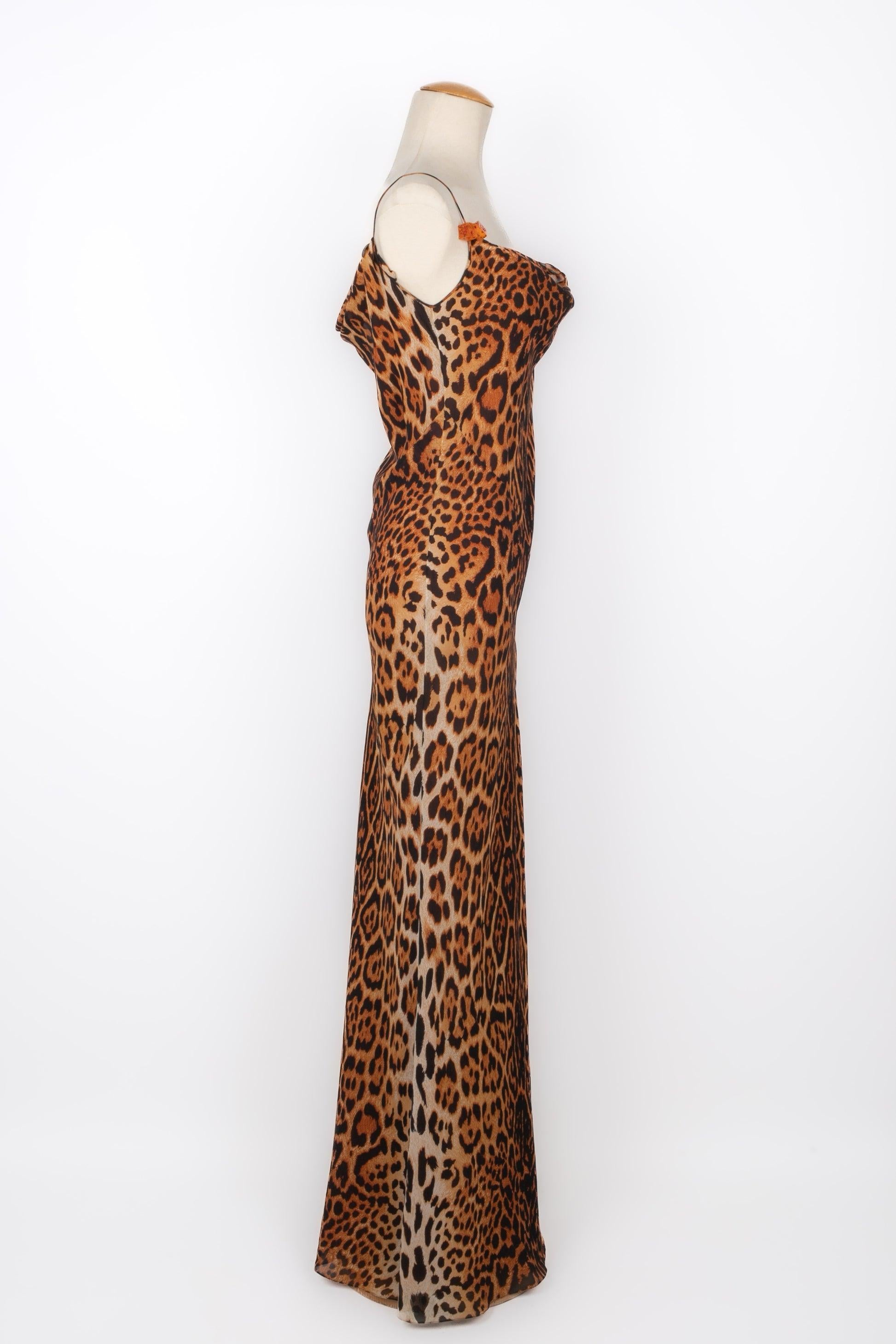Women's Christian Dior Silk Dress with Animal Prints, 2004