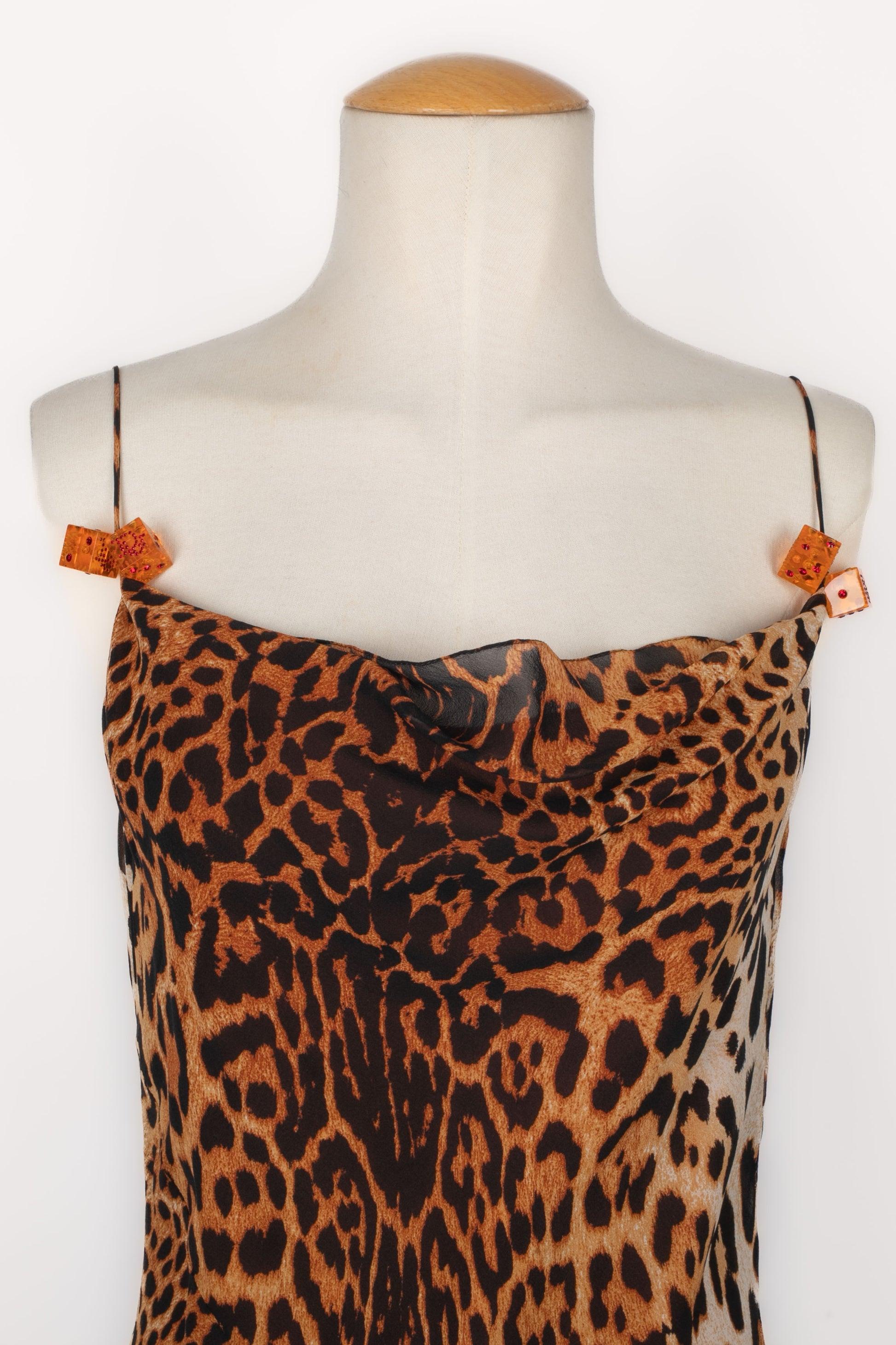 Christian Dior Silk Dress with Animal Prints, 2004 4