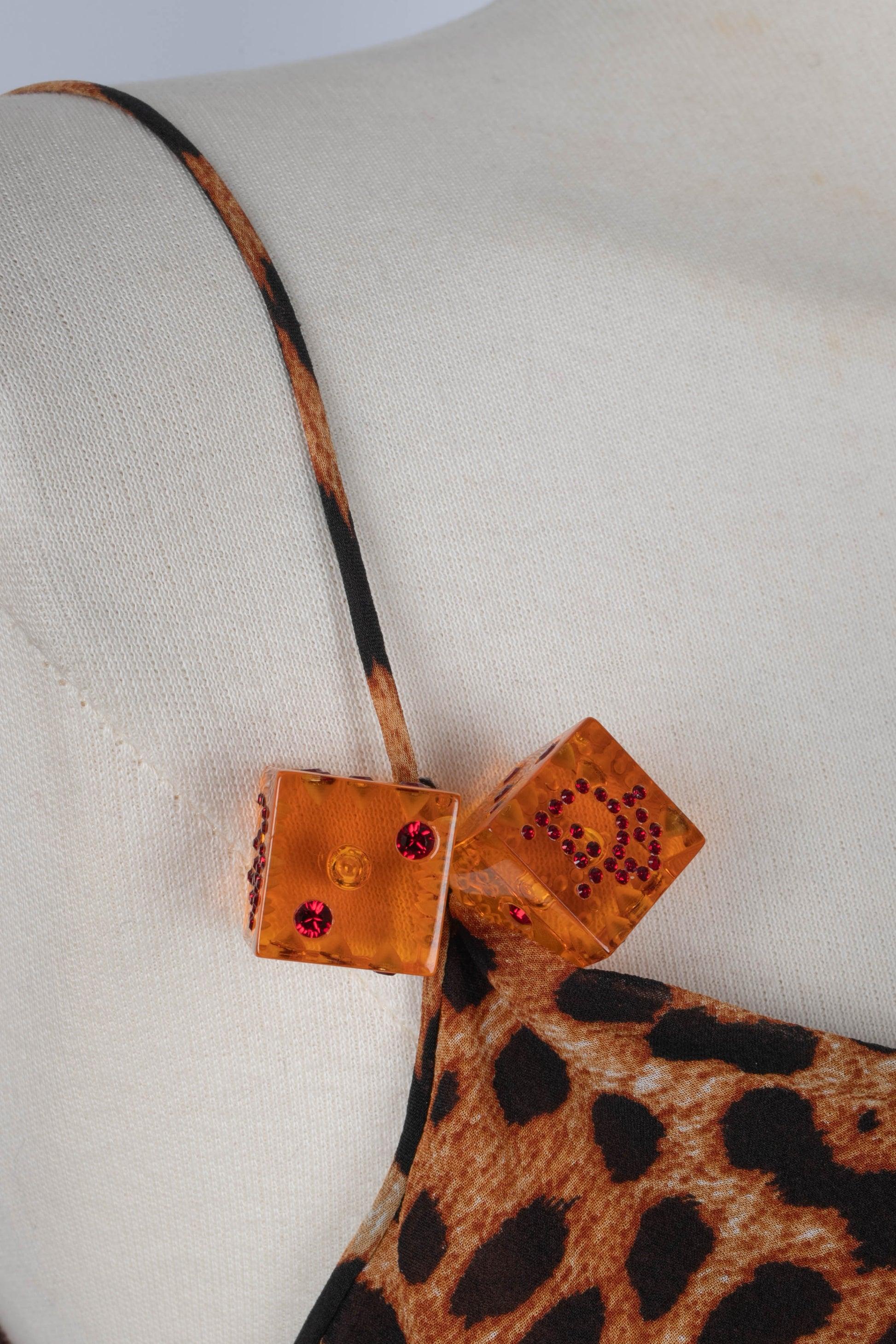 Christian Dior Silk Dress with Animal Prints, 2004 5