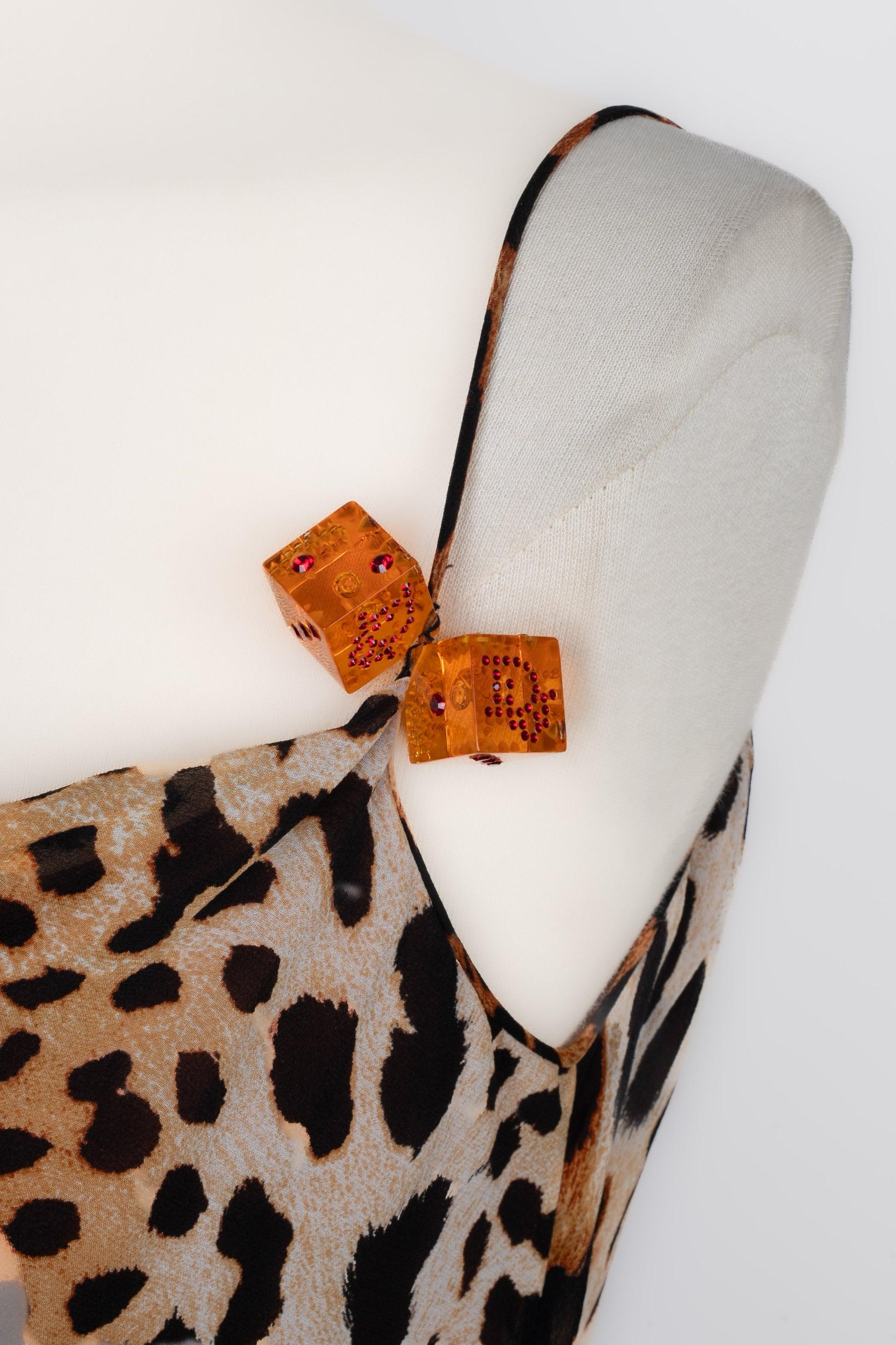 Christian Dior Silk Dress with Animal Prints, 2004 6