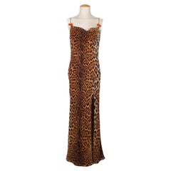 Christian Dior Silk Dress with Animal Prints, 2004