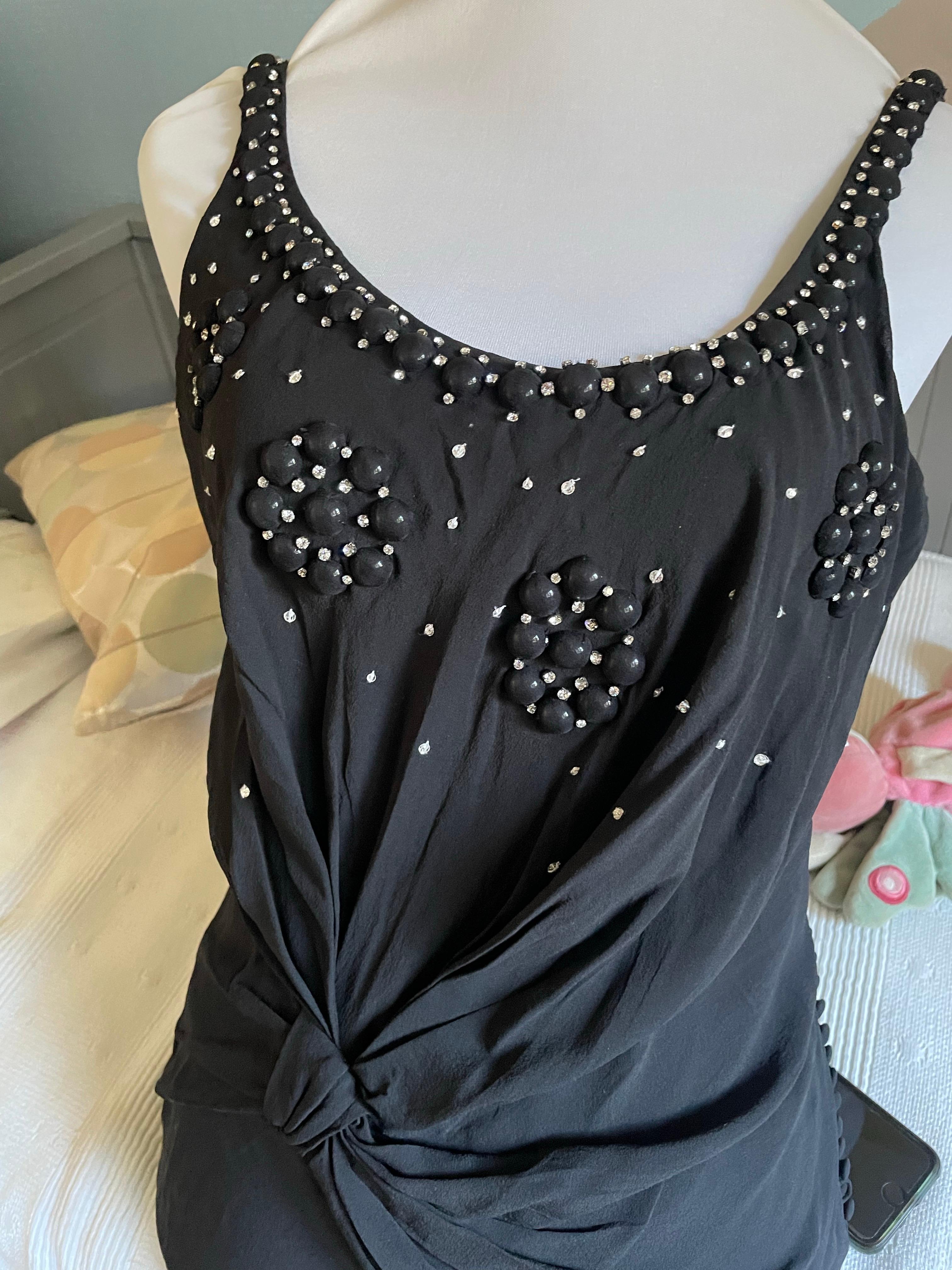 CHRISTIAN DIOR Robe longue en soie. en vente 6