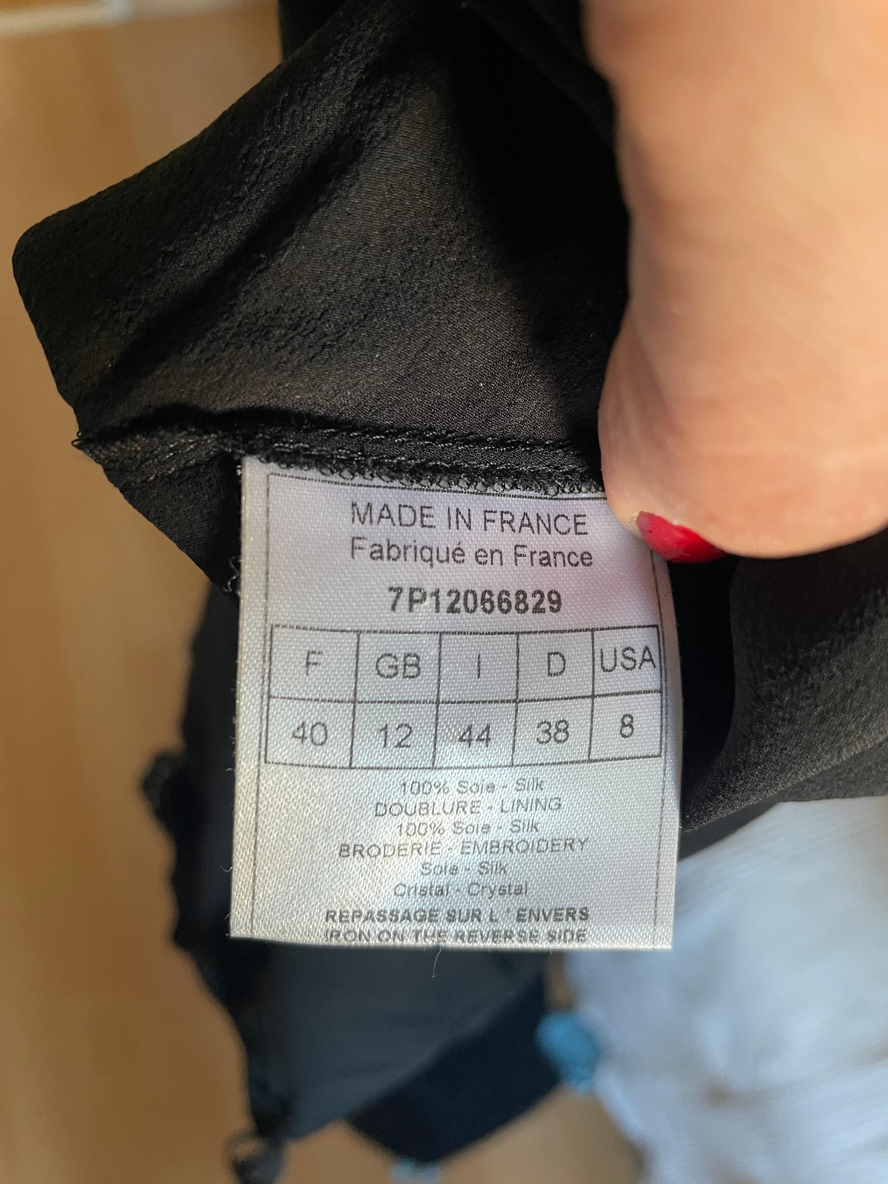 CHRISTIAN DIOR Robe longue en soie. en vente 7