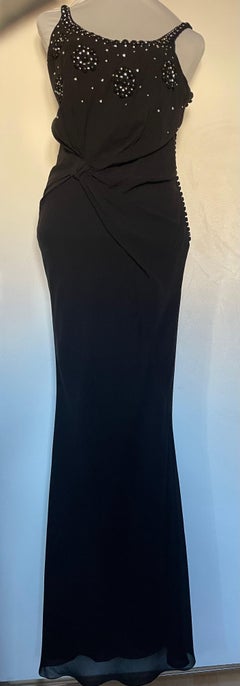 CHRISTIAN DIOR Silk maxi dress.