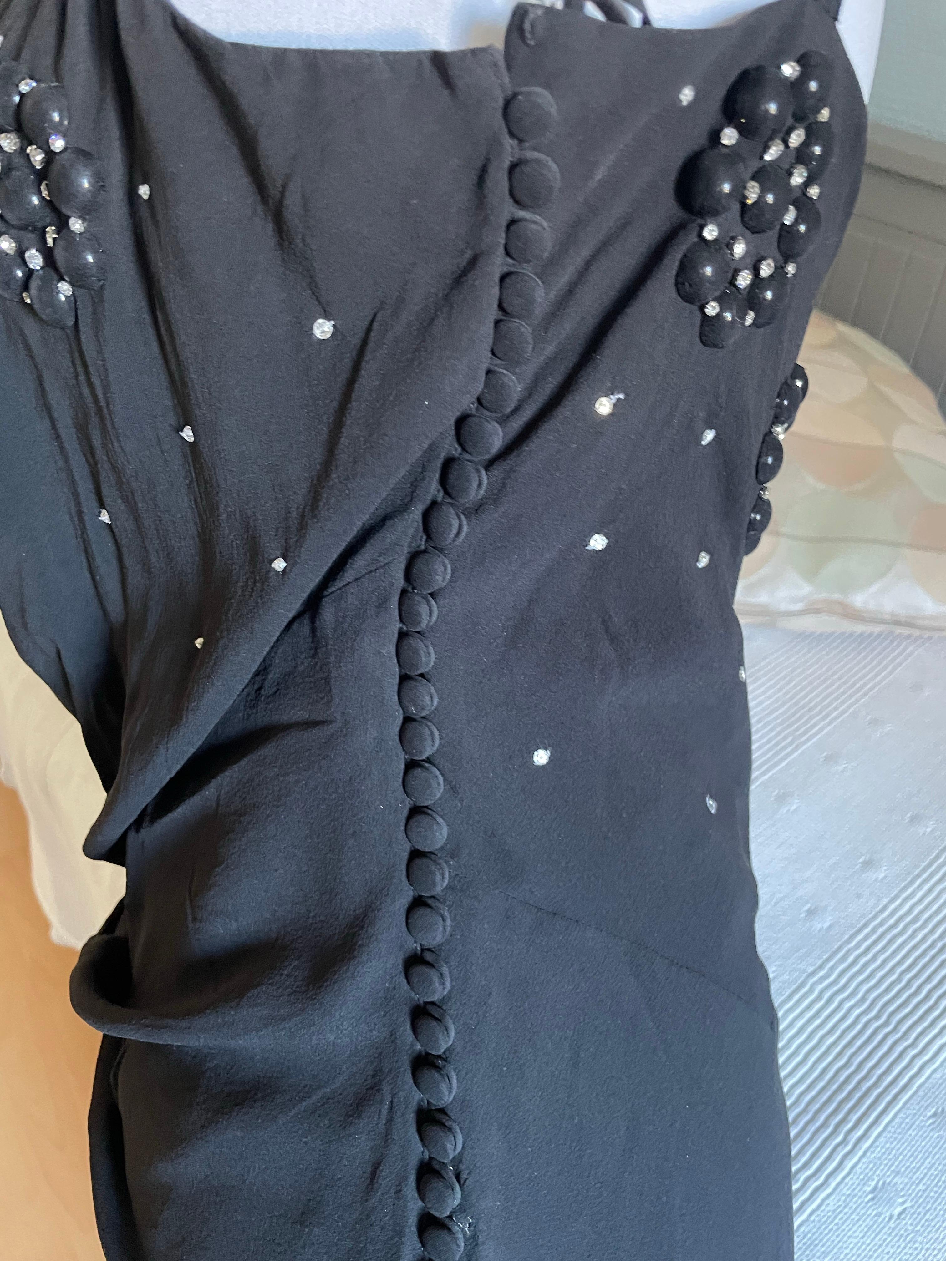 CHRISTIAN DIOR Robe longue en soie. en vente 1