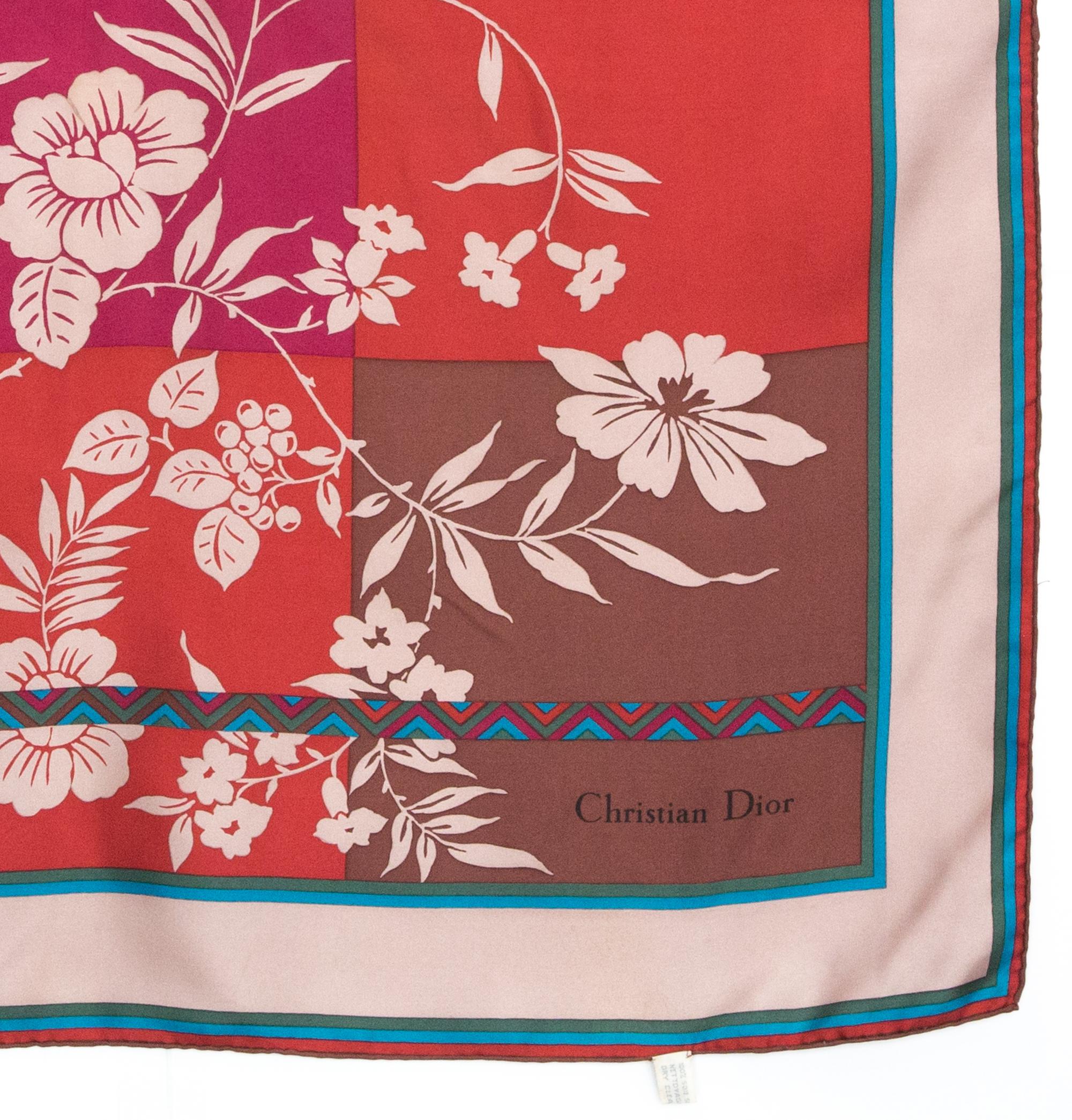 Women's or Men's Christian Dior Silk Scarf