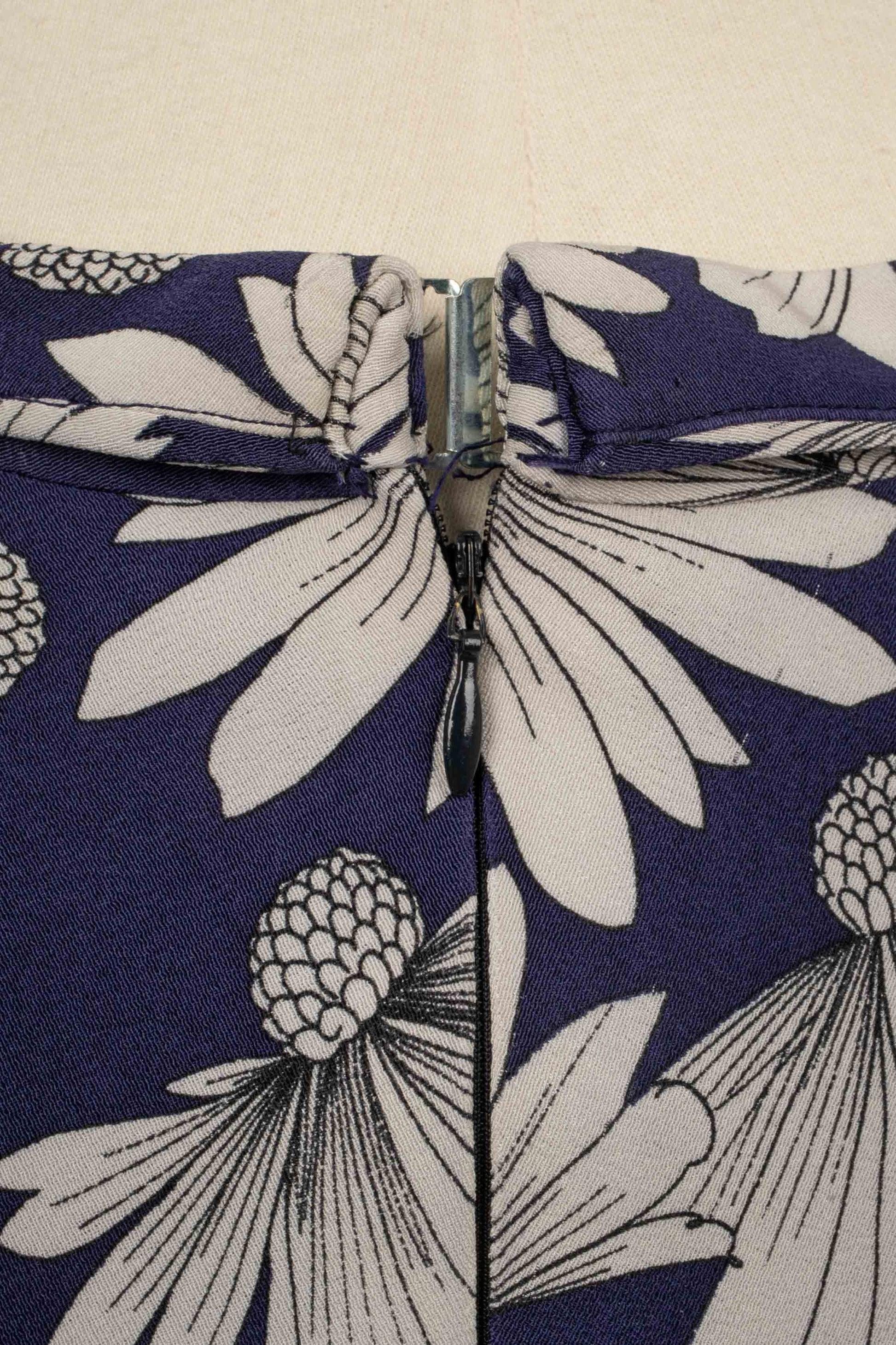 Ensemble en soie Christian Dior avec motif de fleurs, 1998 en vente 9