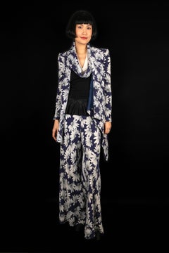 Conjunto de seda con motivos florales Christian Dior, 1998