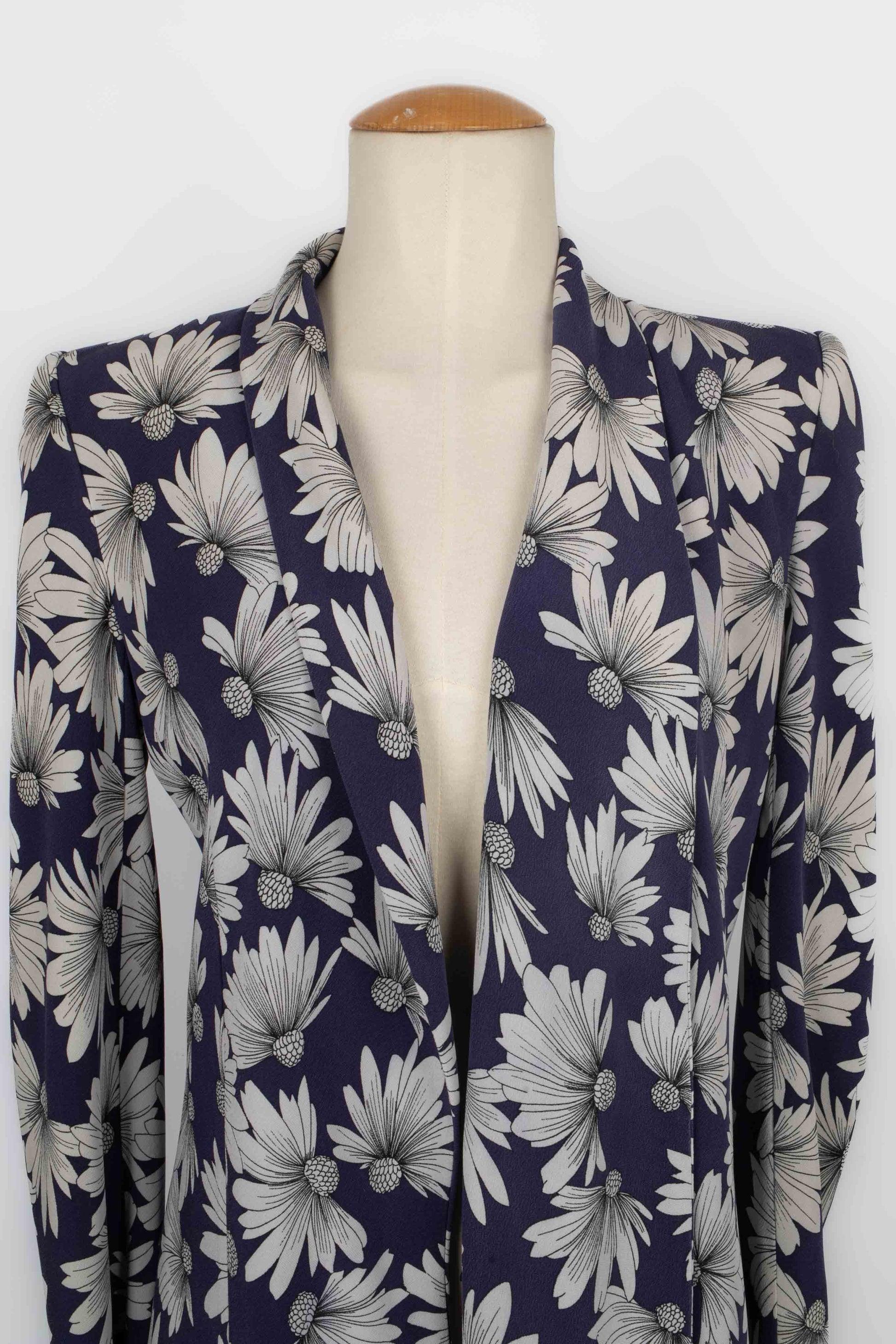 Ensemble en soie Christian Dior avec motif de fleurs, 1998 en vente 5
