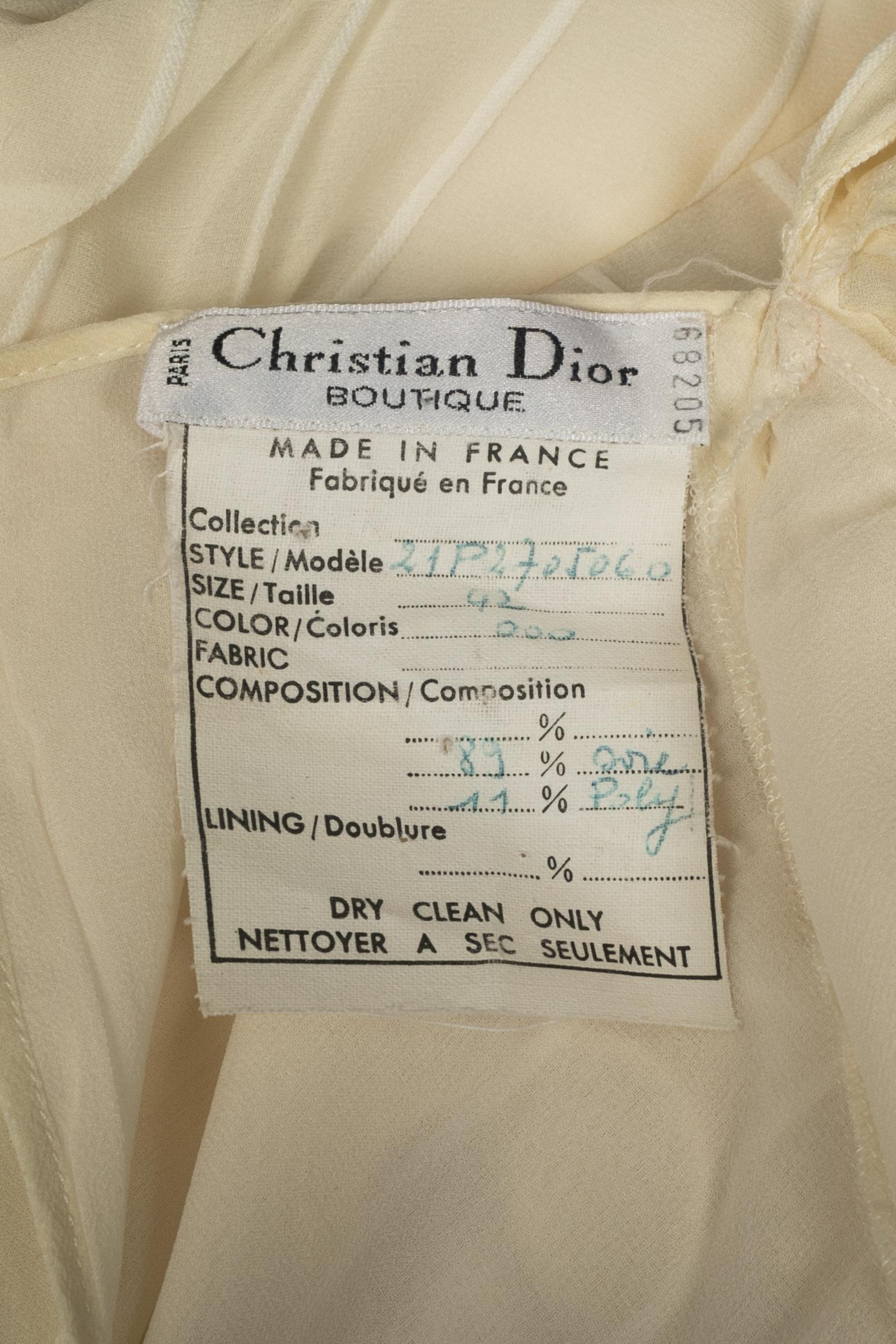 Top de seda Christian Dior en venta 4