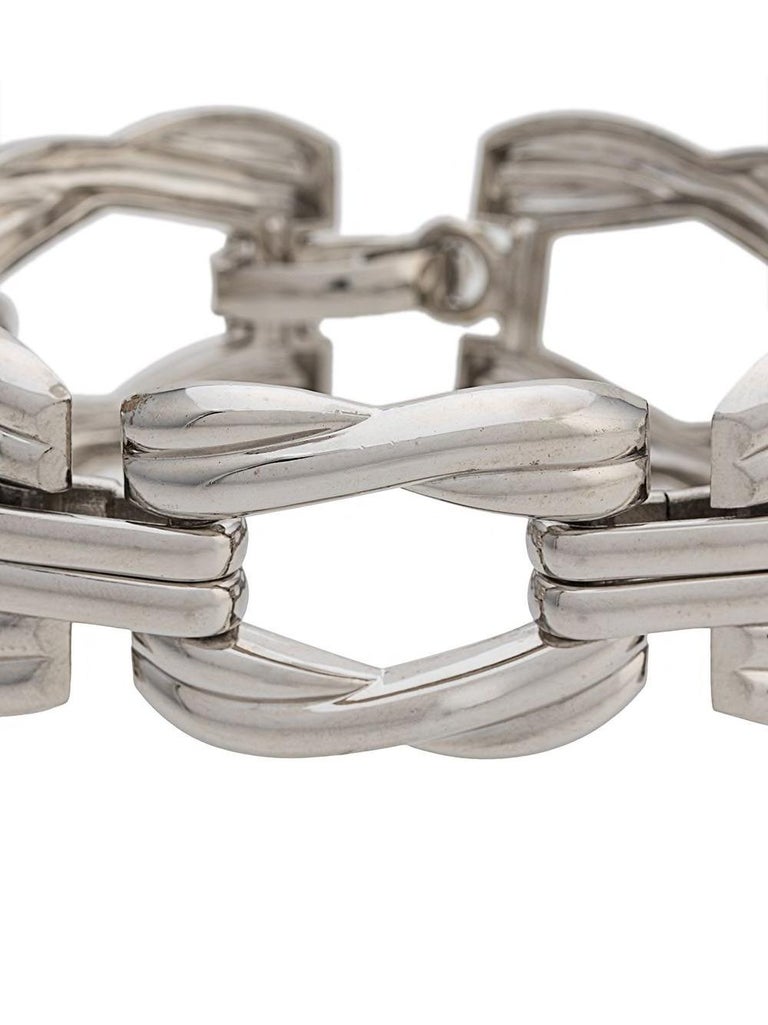 Christian Dior Silver Chain Bracelet at 1stDibs | christian dior silver