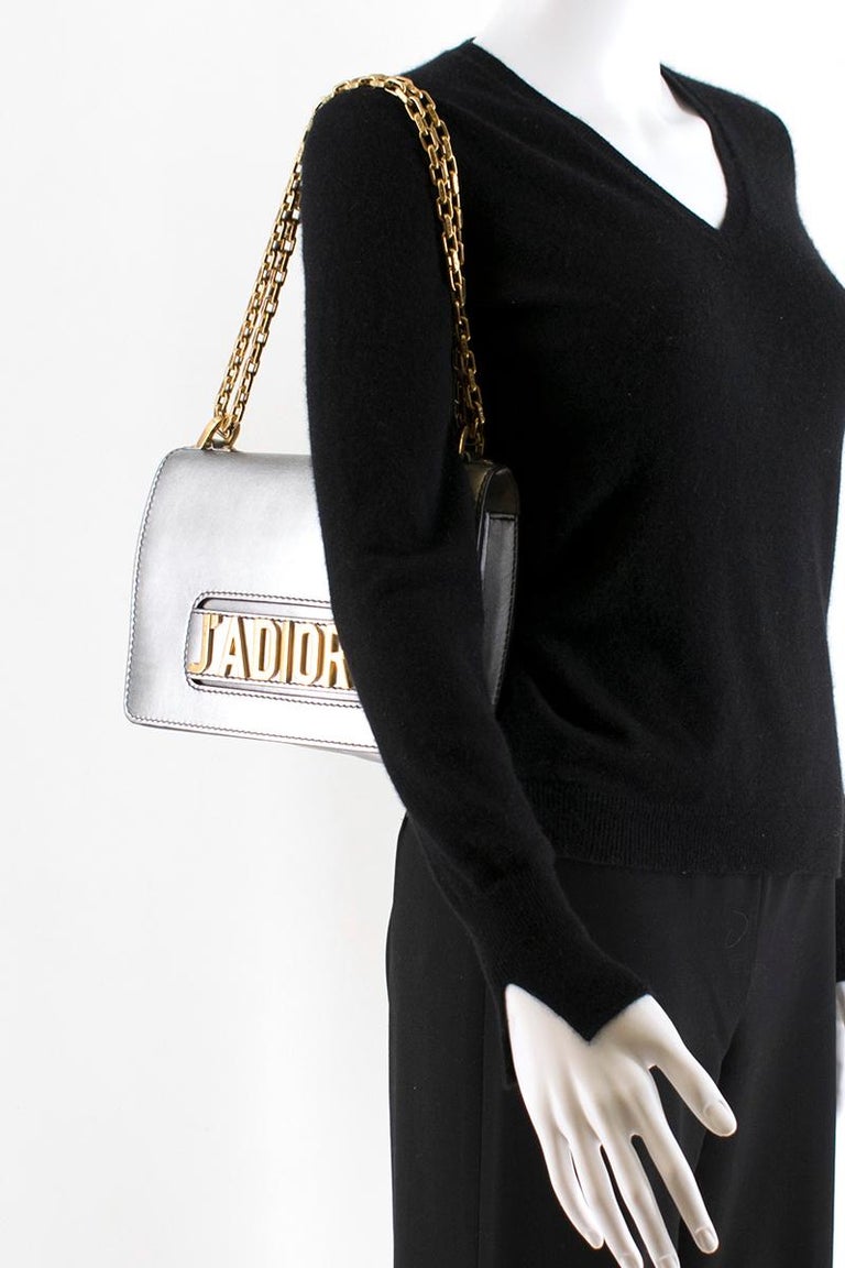 Christian Dior Silver J'Adior Calfskin Flap Bag at 1stDibs | j'adior ...