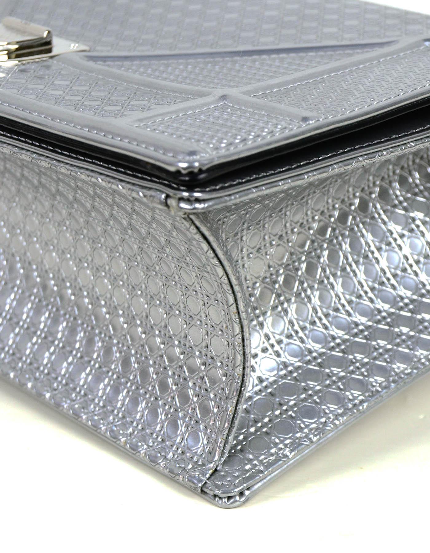 christian dior silver bag