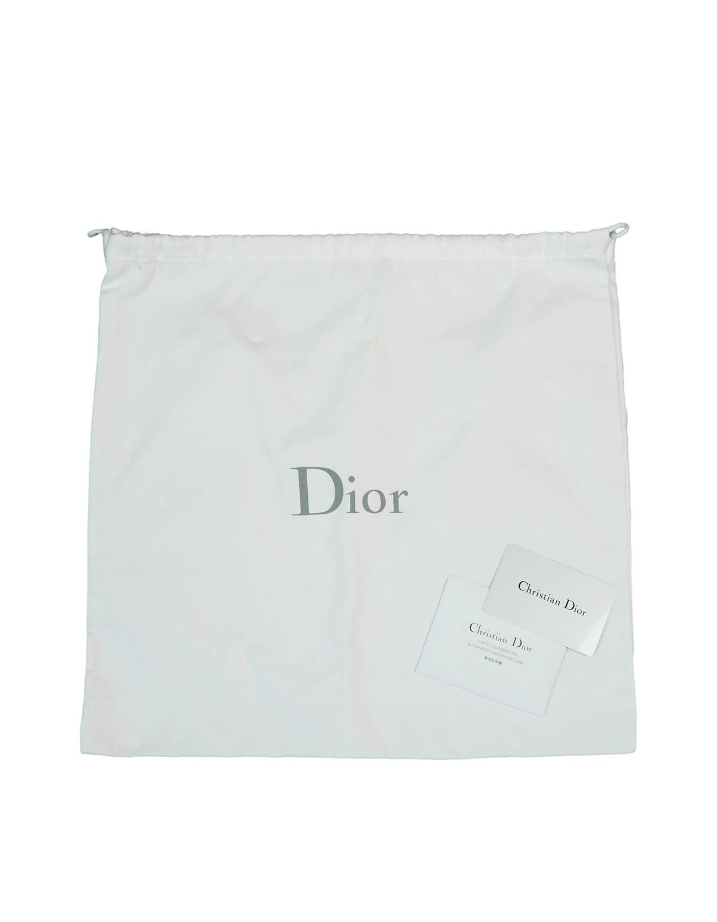 Christian Dior Silver Leather Metallic Micro-Cannage Medium Diorama Flap Bag 2