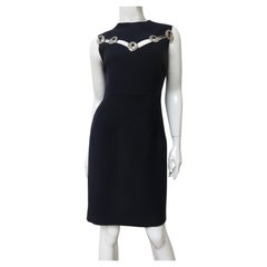 Christian Dior Silver Metal Cut out Dress
