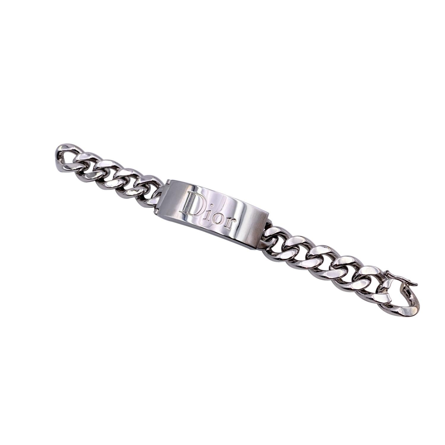 Christian Dior Silver Metal Gorumette Chain Lipgloss Duo