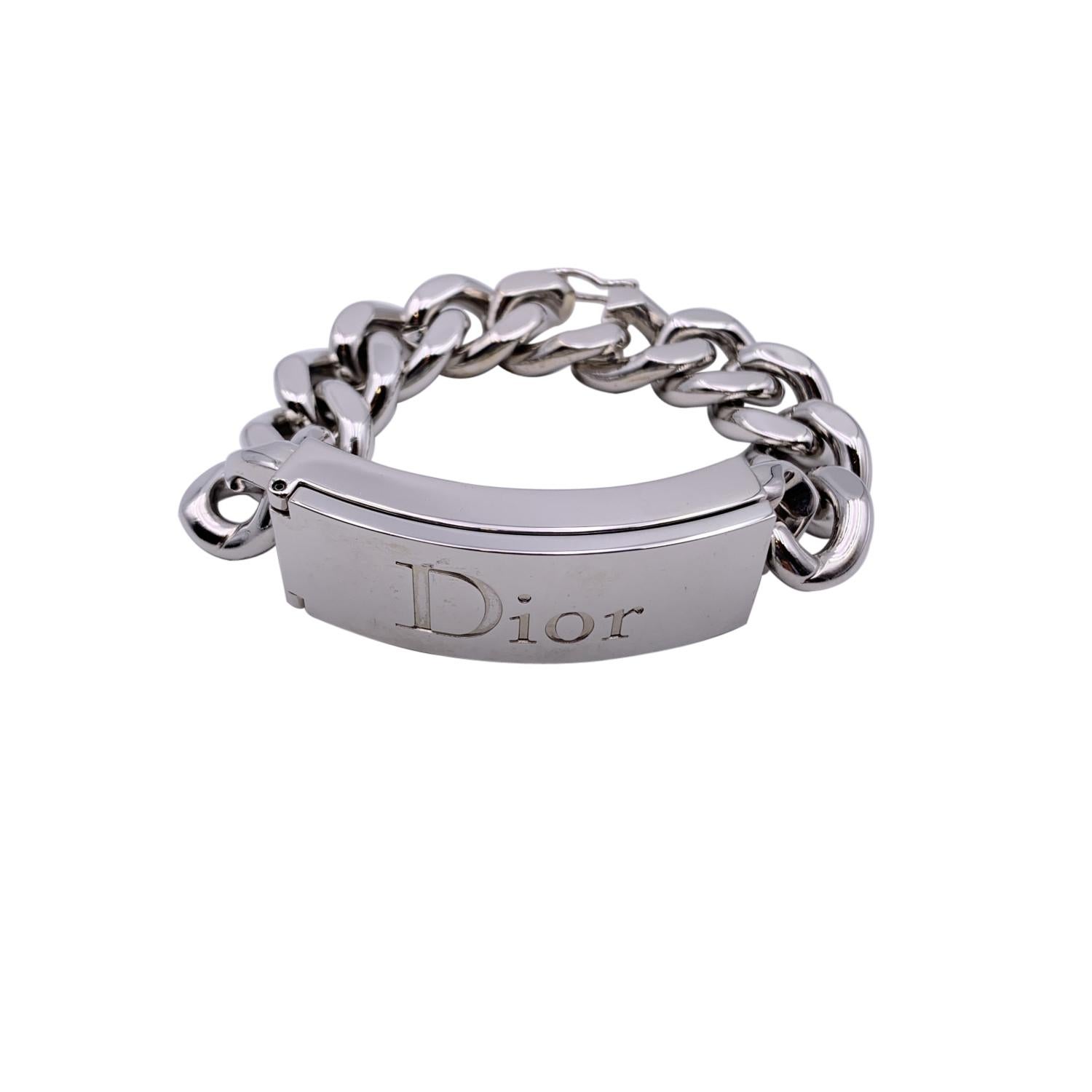 Christian Dior Silver Metal Gorumette Chain Lipgloss Duo