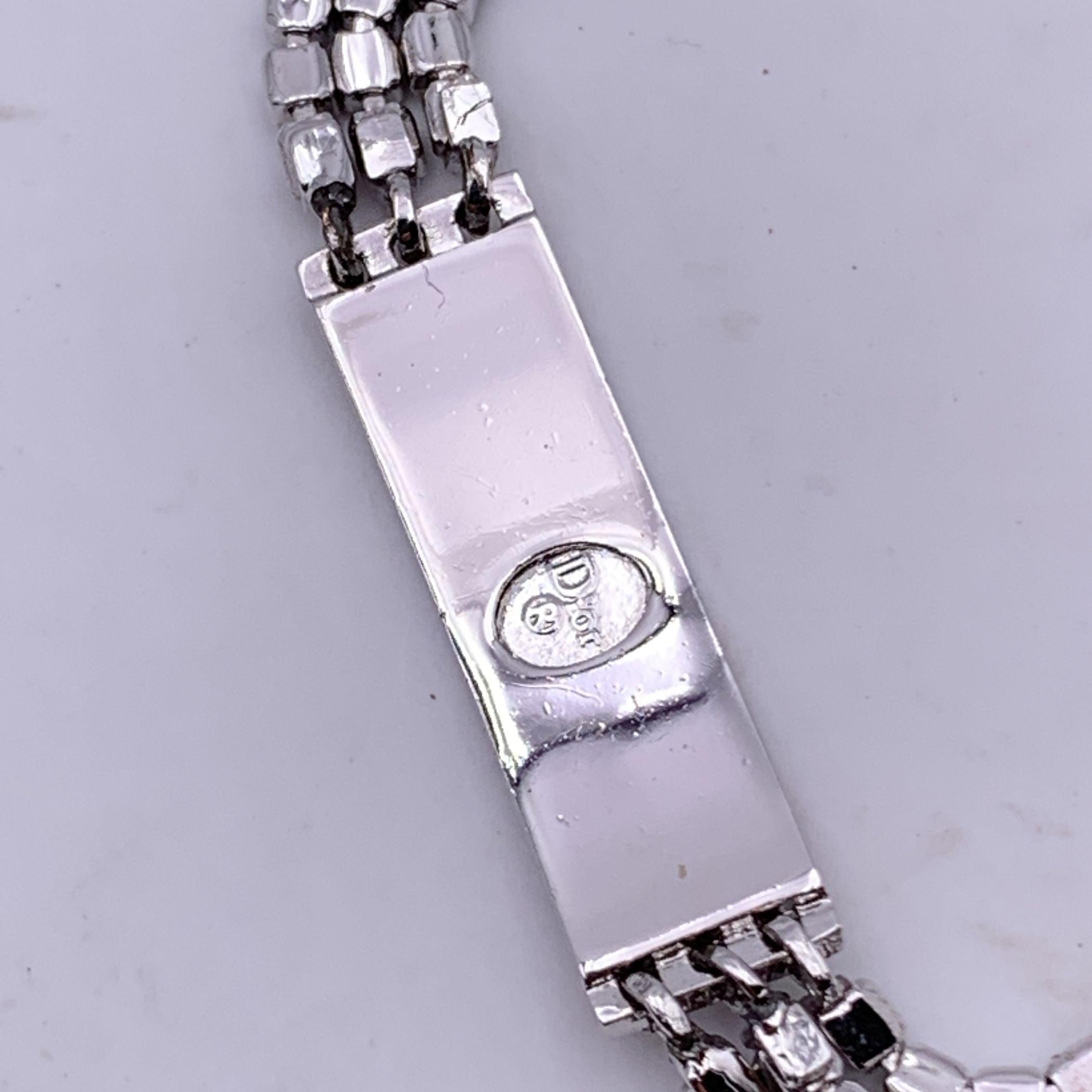  Christian Dior Bracelet Rasta multicolore en métal argenté Pour femmes 