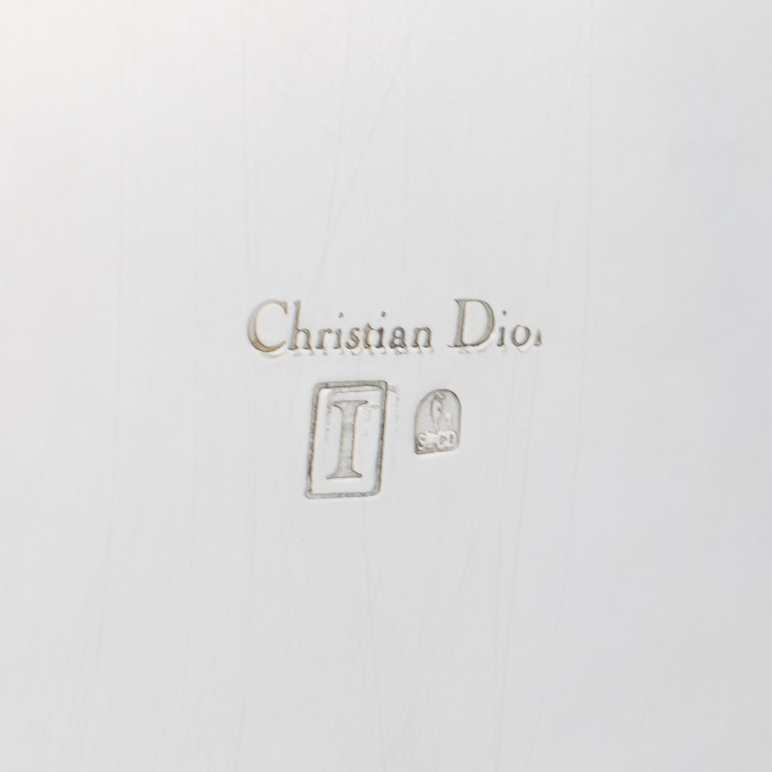 Christian Dior, piatto d'argento e ciotola di caviale in cristallo, circa 1980 in vendita 5