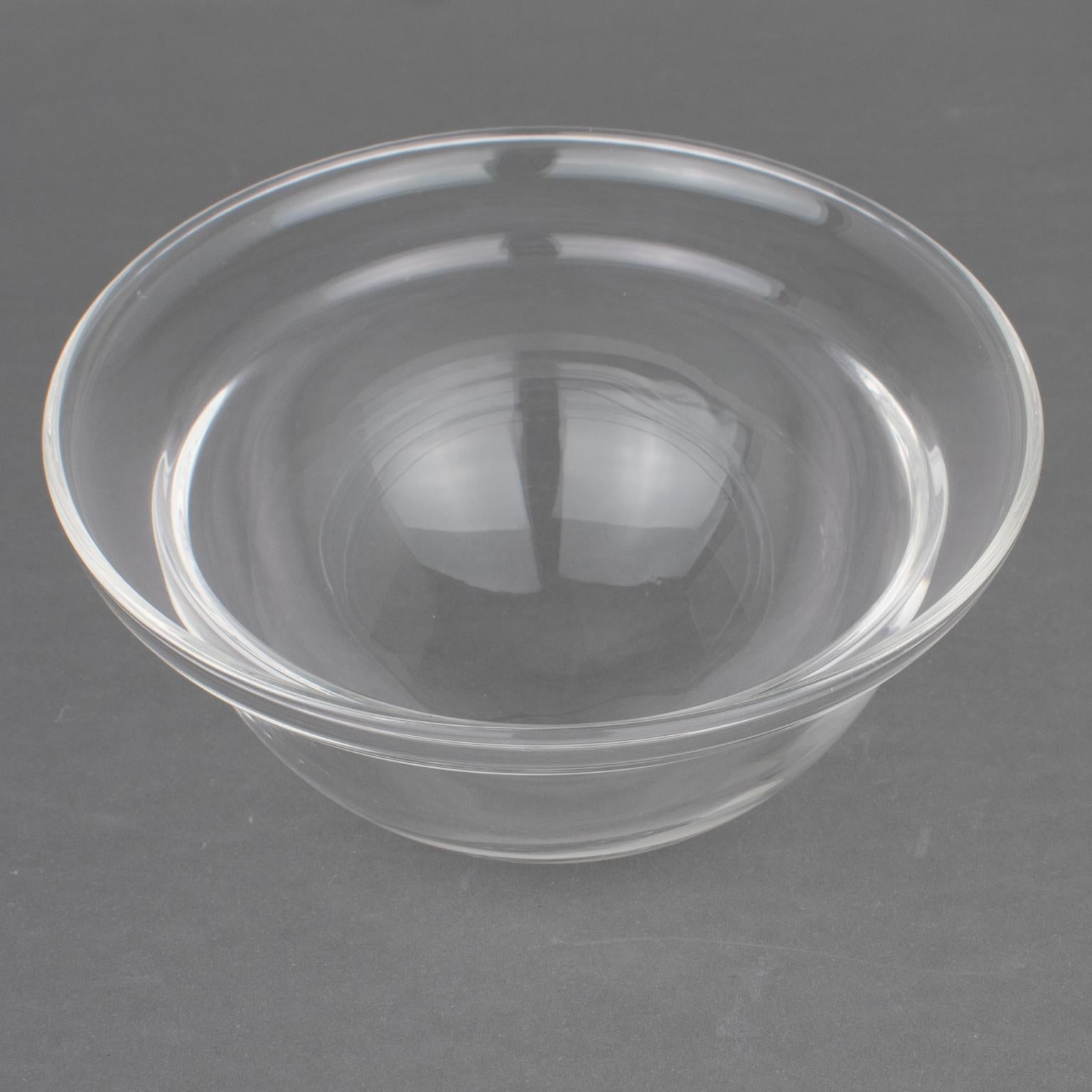 Christian Dior, piatto d'argento e ciotola di caviale in cristallo, circa 1980 in vendita 7