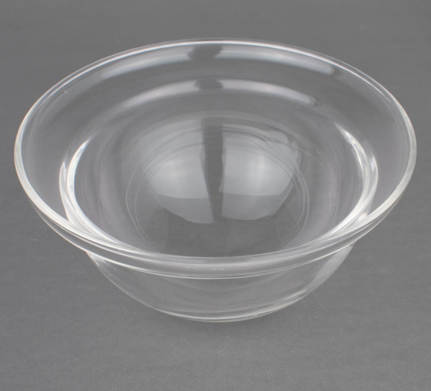 Christian Dior, piatto d'argento e ciotola di caviale in cristallo, circa 1980 in vendita 8