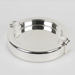 Christian Dior Silver Plate Cigar Ashtray Desk Tidy Catchall