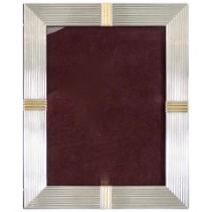 Christian Dior Silver Plate French Picture Frame Signed Christian Dior