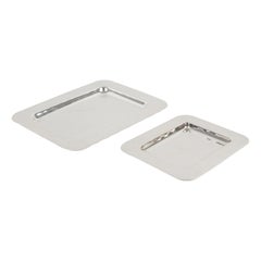 Christian Dior Silver Plate Jewelry Display Tray, Set of 2