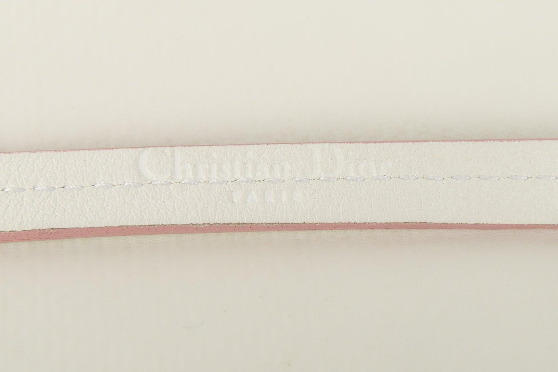 Christian Dior Verstellbarer Gürtel aus versilbertem Metall im Angebot 11
