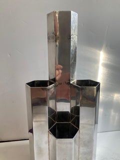 Christian Dior , silver plated very rare vase/vessel , marked