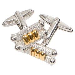 Christian Dior Silver Tone Cufflinks