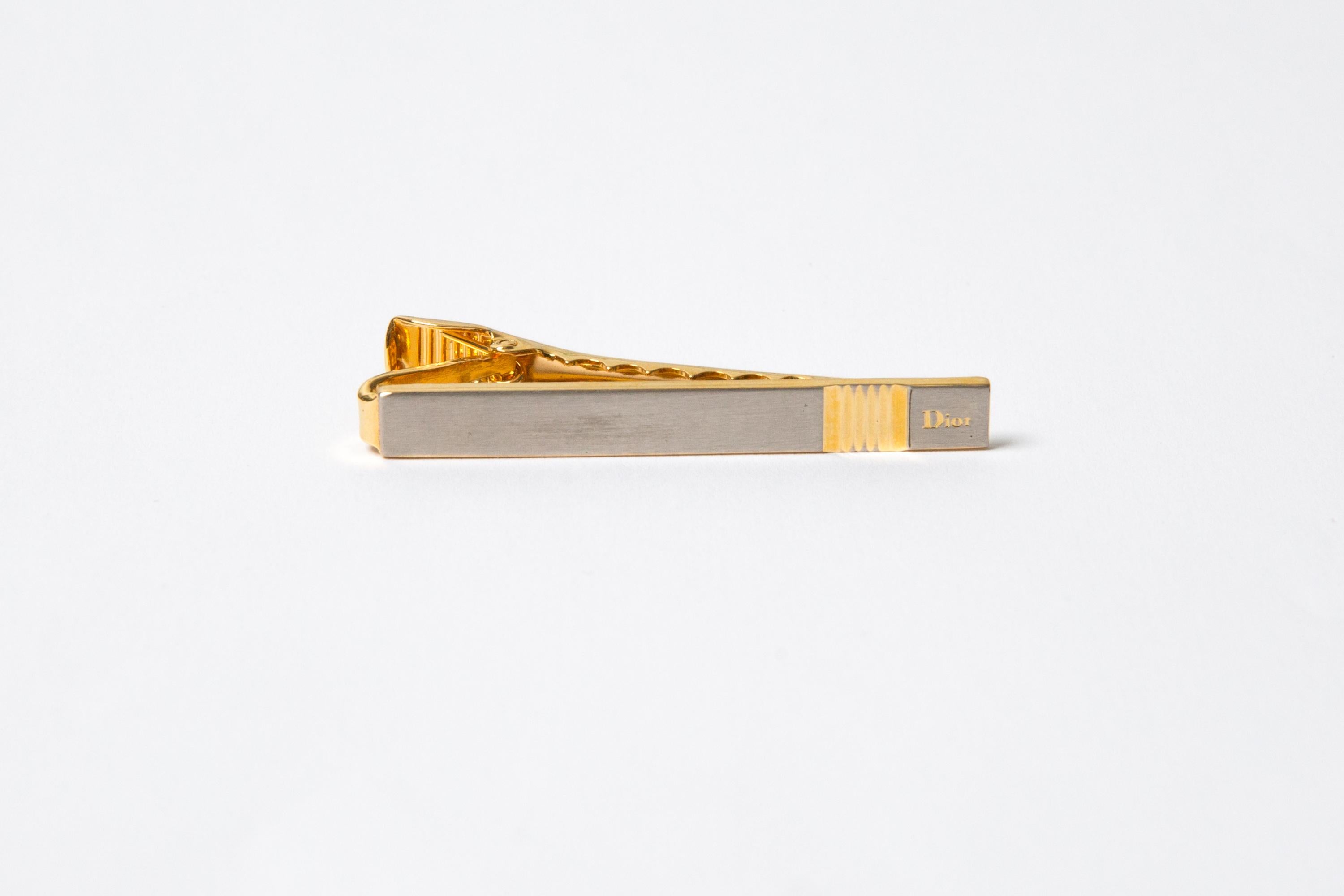 Uomo Christian Dior Silver Tone Logo A Link in vendita